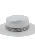 Rhinestone Wide Brim Hat H9011