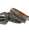Riveted Rhinestone Belt B4022