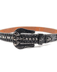 Punk Riveted Rhinestone Belt B4043
