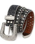 Riveted Rhinestone Belt B4003
