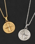 Compass Pendant Necklace A5022