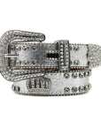 Punk Riveted Rhinestone Belt B4044