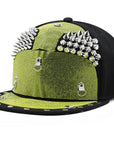 Punk Rhinestone Baseball Cap H7002