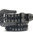 Punk Riveted Rhinestone Belt B4018