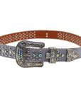 Punk Riveted Rhinestone Belt B4039