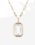 Square Zircon Necklace A5019