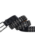 Black Riveted Belt B4014