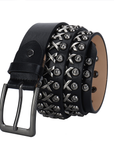 Black Riveted Belt B4014