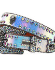 Punk Riveted Rhinestone Belt B4042