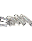 Punk Riveted Rhinestone Belt B4028