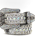 Punk Riveted Rhinestone Belt B4028