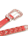Riveted Rhinestone Belt B4013