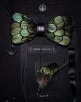 Ducapo Natural Feather Bow Tie T1024