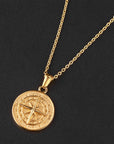 Compass Pendant Necklace A5022