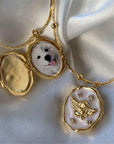 Vintage Angel Locket Necklace A5016