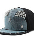 Punk Rhinestone Baseball Cap H7002