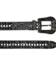 Punk Riveted Rhinestone Belt B4018