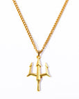 Men Trident Necklace A5023