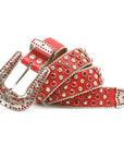 Riveted Rhinestone Belt B4013