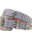 Punk Riveted Rhinestone Belt B4039