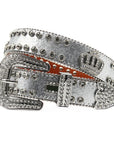Punk Riveted Rhinestone Belt B4044