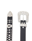 Punk Riveted Rhinestone Belt B4040