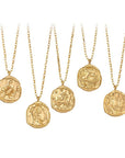 Zodiac Coin Necklace A5020
