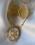 Vintage Angel Locket Necklace A5016