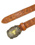 Western Cowboy Buckle Leather Belt B5003