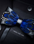 Italy Handmade Feather Bow Tie T1033