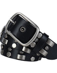 Black Riveted Belt B4015