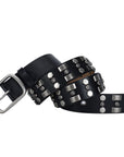 Black Riveted Belt B4015