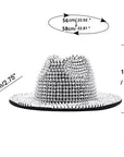 Rhinestone Wide Brim Hat H9010