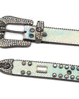 Punk Riveted Rhinestone Belt B4042