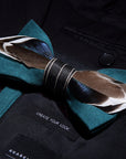 Ducapo Natural Feather Bow Tie T1025