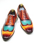 Ducapo Colorful Painted Dress Shoes