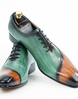 Ducapo Green Brown Oxfords