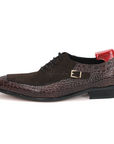 Ducapo Suede & Texture Elegant Oxfords
