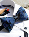 Ducapo Natural Feather Bow Tie T1021