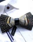 Ducapo Natural Feather Bow Tie T1021