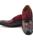 Ducapo Burgundy Brogue Oxfords