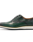 Ducapo Artisan Green Brogue Sneakers