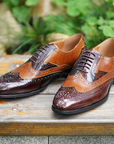 Oxfords Ducapo Elegance teints à la main