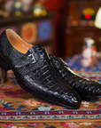 Ducapo Obsidian Croc Monk Straps