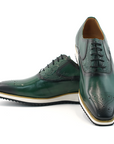 Ducapo Artisan Green Brogue Sneakers