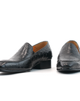 Ducapo Black Dotted Loafers