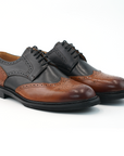 Ducapo Smoky Walnut Wingtip Derby Shoes