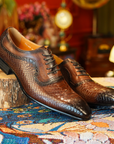 Ducapo Mahogany Scale Oxfords