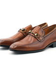 Ducapo Buckled Chestnut Loafers