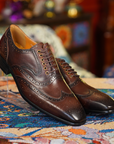 Ducapo Espresso Brogue Shoes